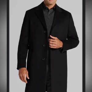 Jos. A. Bank Men's Classic Black Trench Coat